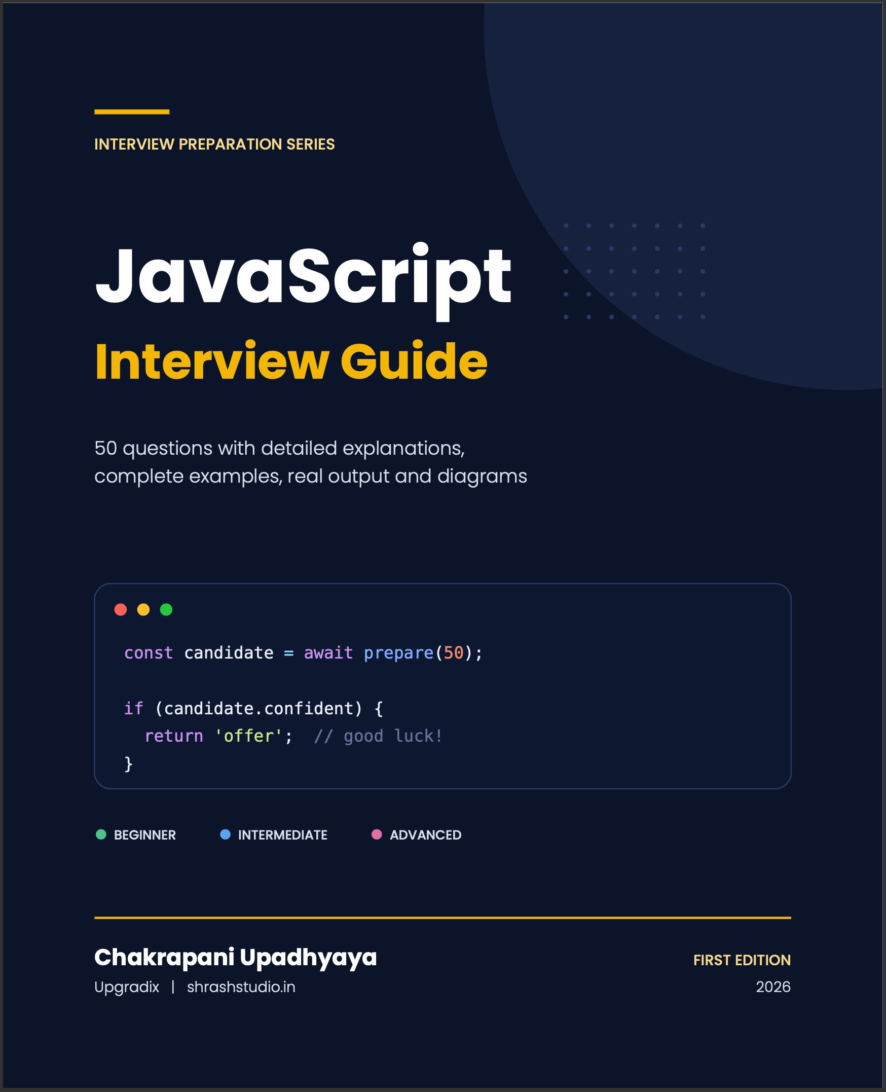 JavaScript Interview Guide — 50 Questions with Detailed Explanations