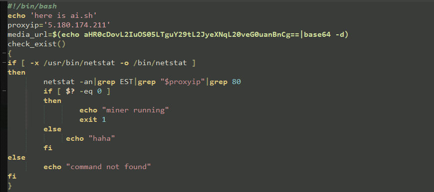 Figure 11: checks if a miner is present or not.