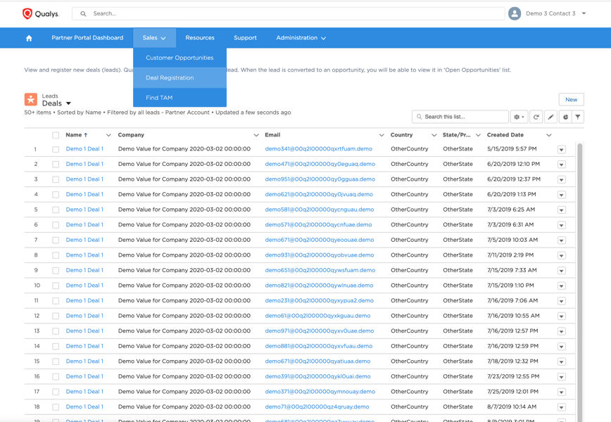 Sales- Deal Registration