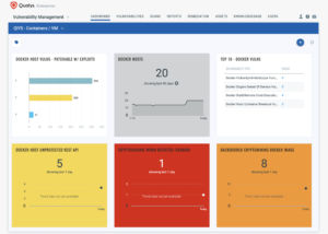 Vulnerability Management dashboard