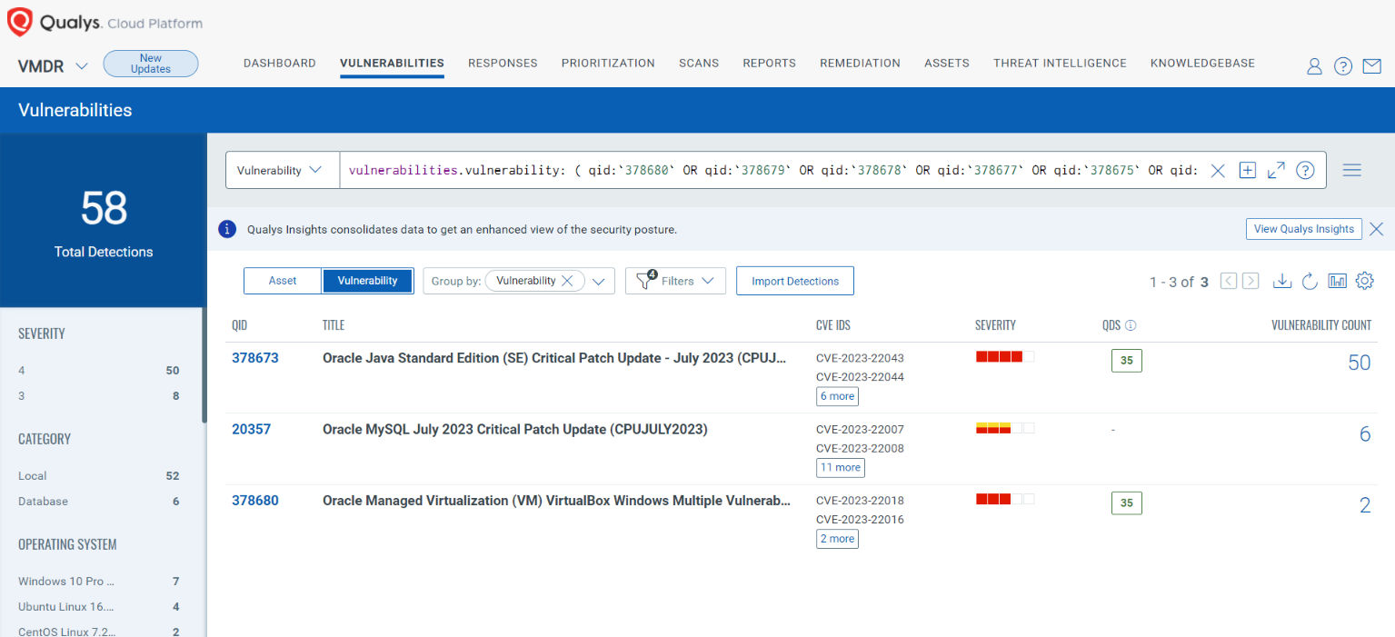 Oracle Patch Tuesday, July 2023 Security Update Review Qualys