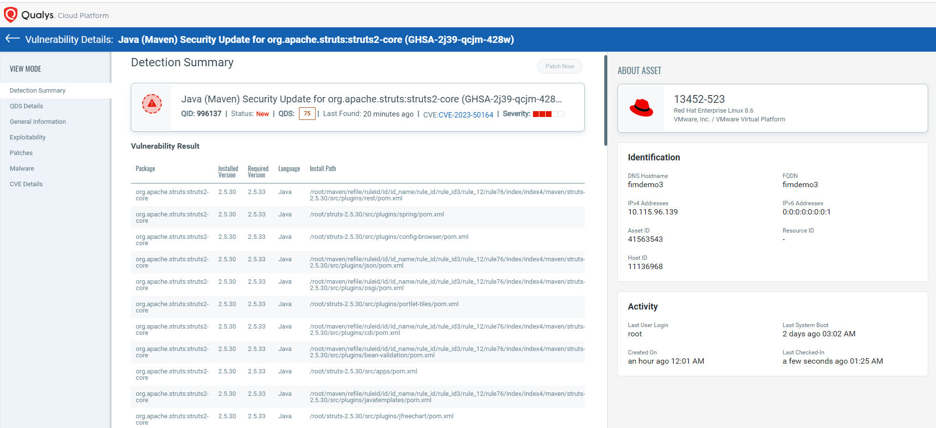 Detect and Manage the Risk of Apache Struts (CVE202350164