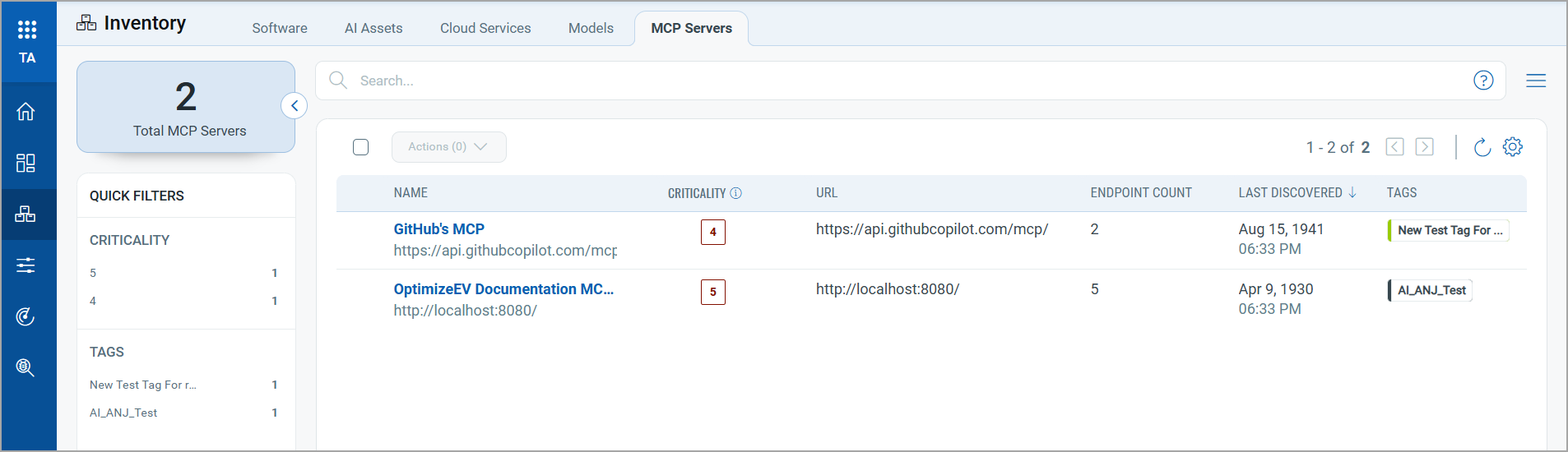 View MCP servers image