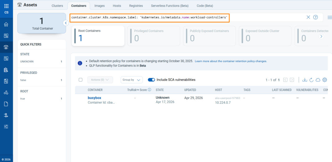 Addressing Container Label Gaps with Cluster Sensor Post CS 1.44 ...