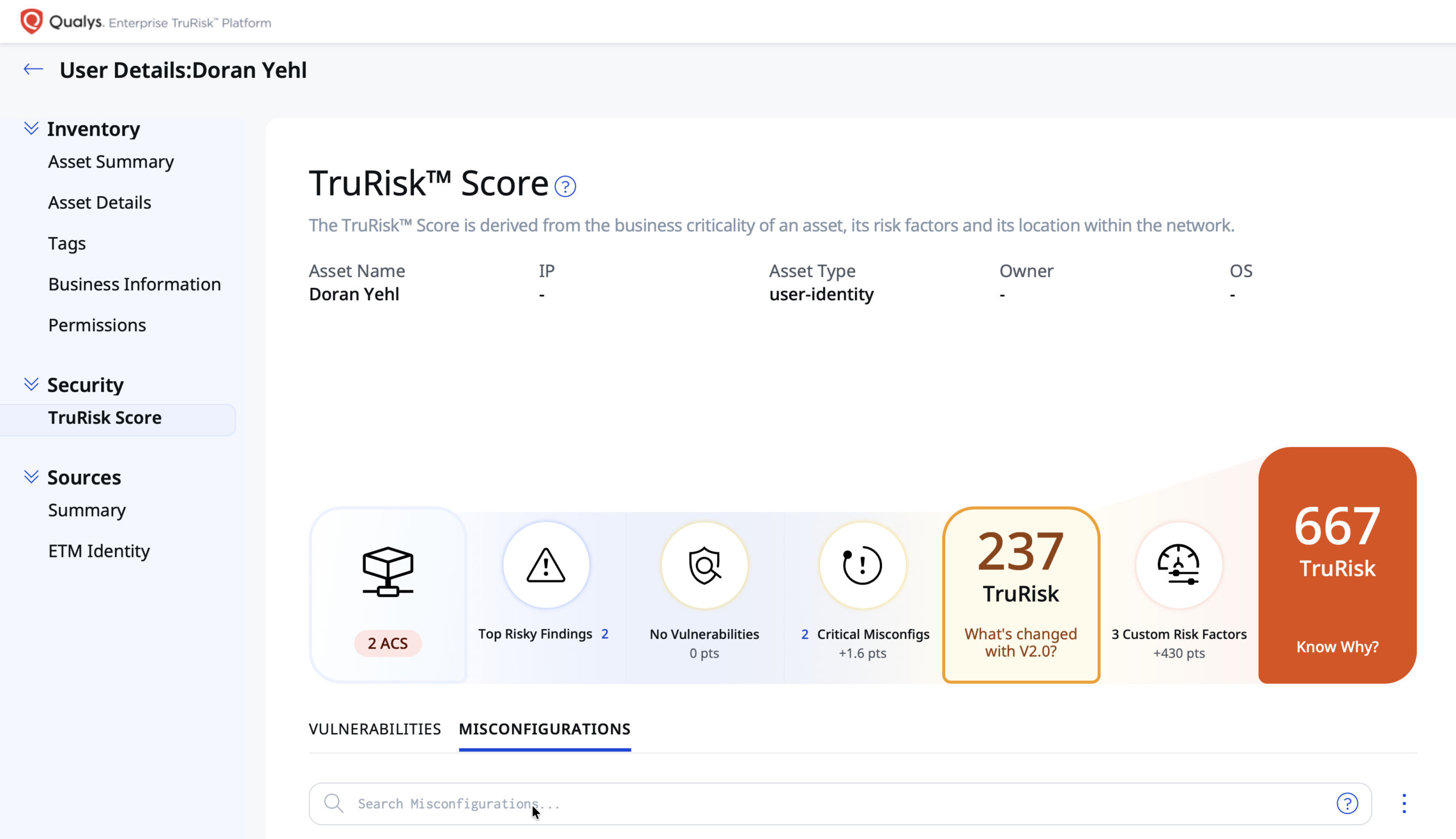 Identity TruRisk™ Score