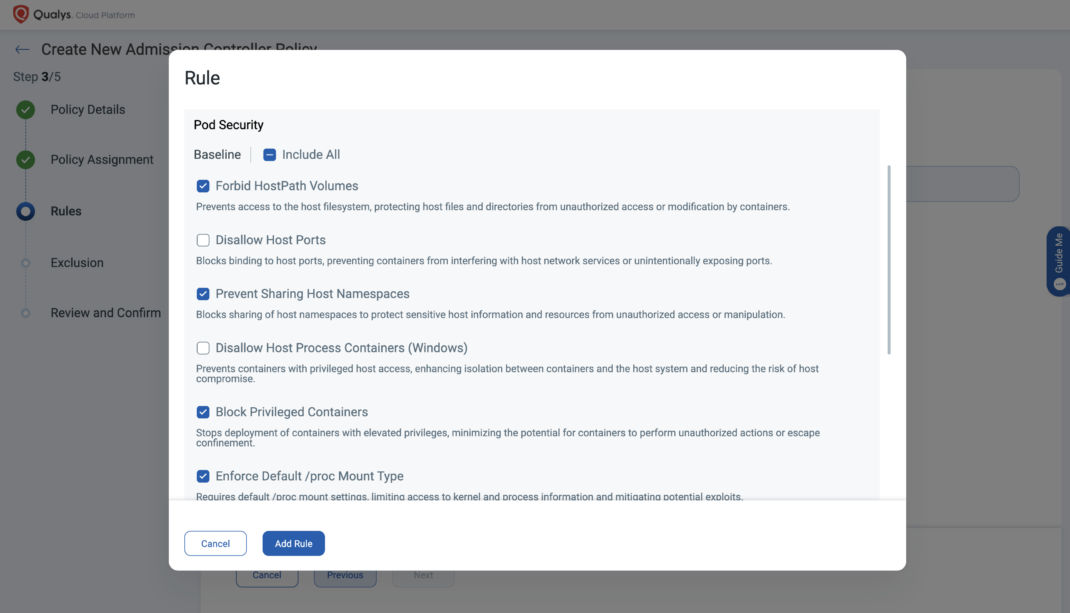 Qualys Cloud Platform - Policy Rules