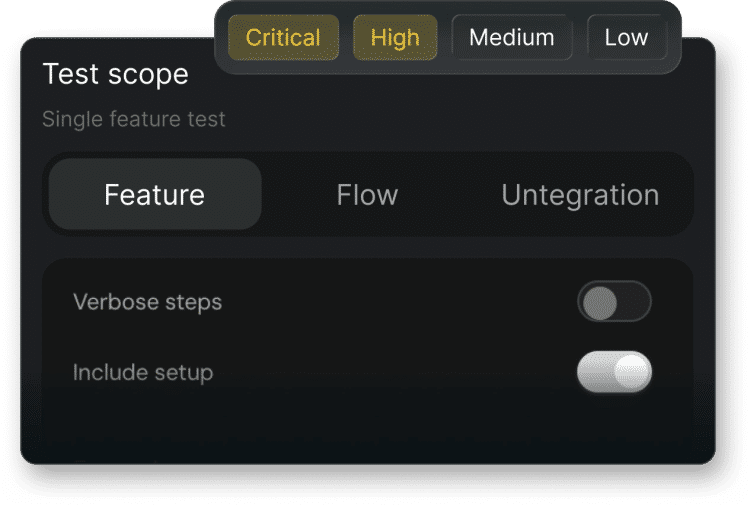 Test Cases Interface