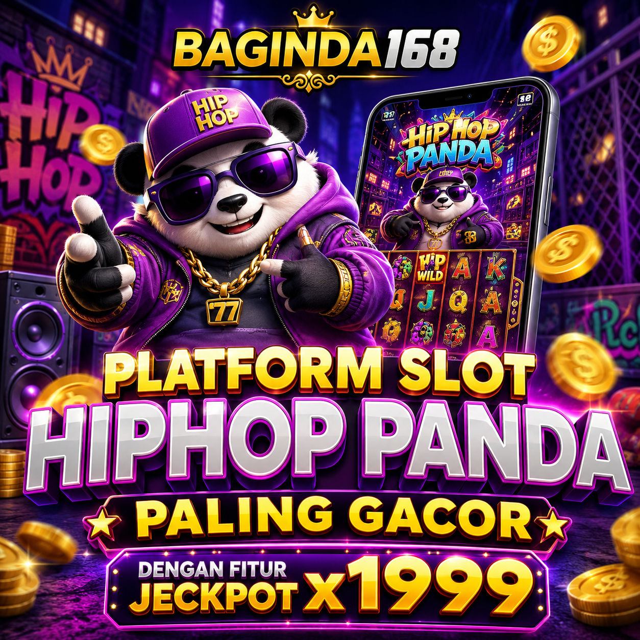  BAGINDA168: Platform Slot HipHop Panda Paling Gacor Dengan Fitur Jeckpot x1999