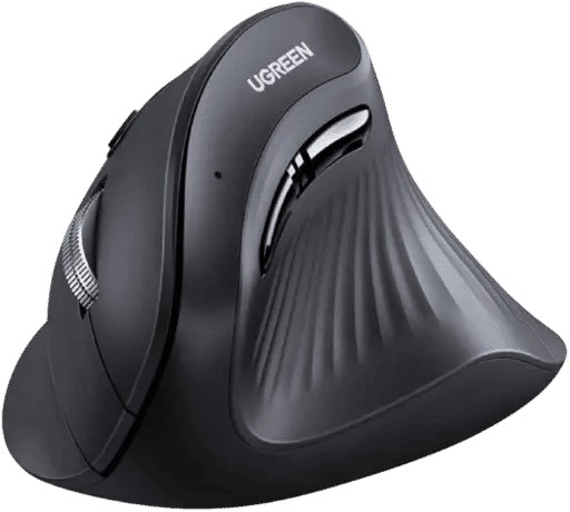 Souris Ergonomique Sans Fil Bluetooth & 2.4GHz - Green Lion -  Unique Vertical Angle Ergo Trip  – 4000 DPI – Noire – 03 Mois de Garantie