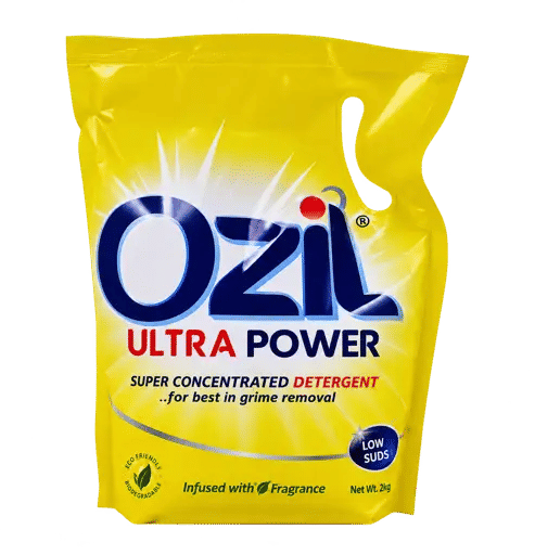 Détergent en Poudre - Ozil - Jaune - Format Économique - 900 g x 12 Sachets