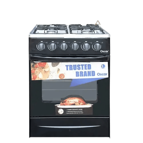 Cuisinière à gaz noir Oscar 20 - 2307-0001-20NOI - 06 Mois de Garantie