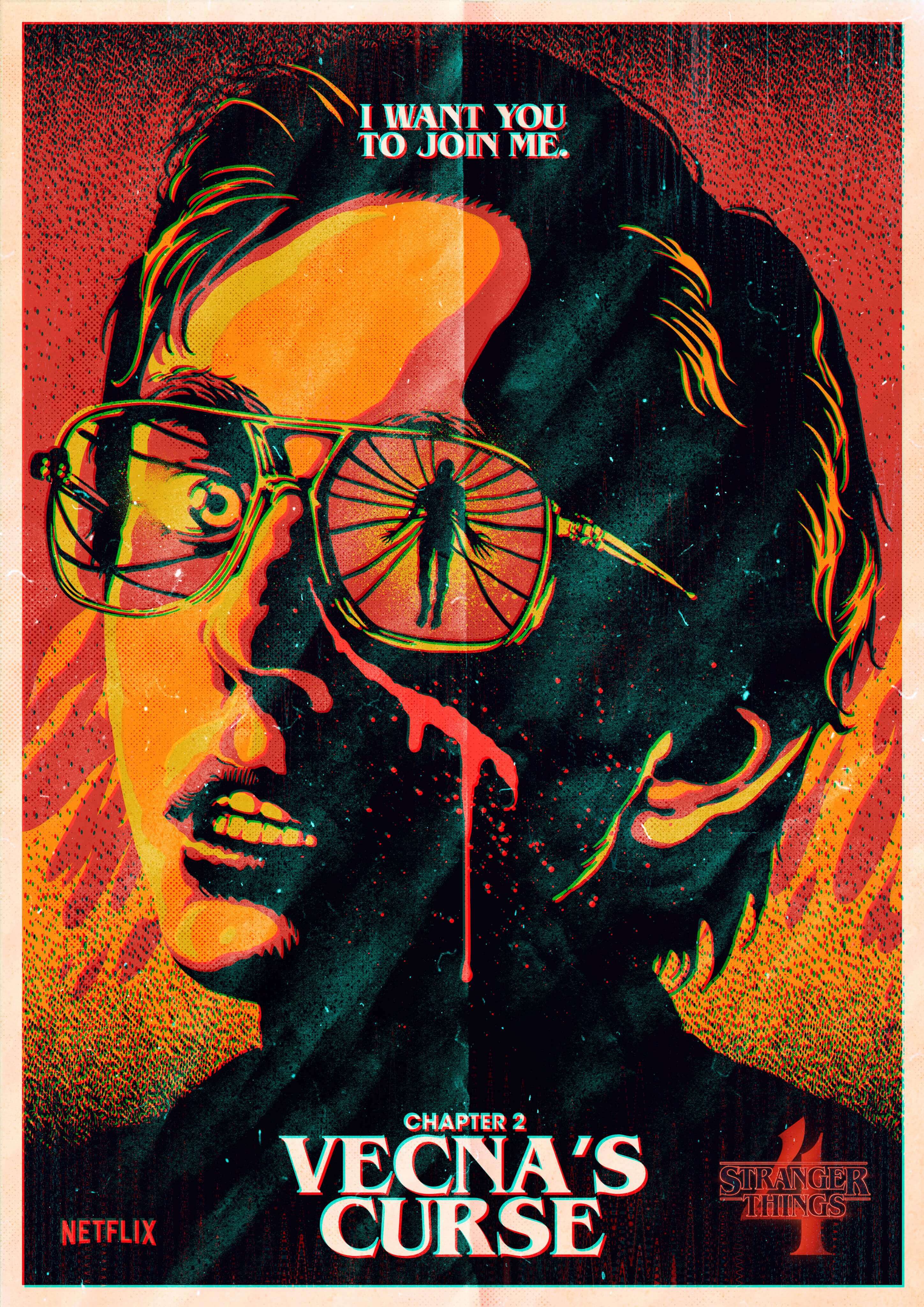 Vecna's Curse - Stranger Things 4 Poster Movie Art