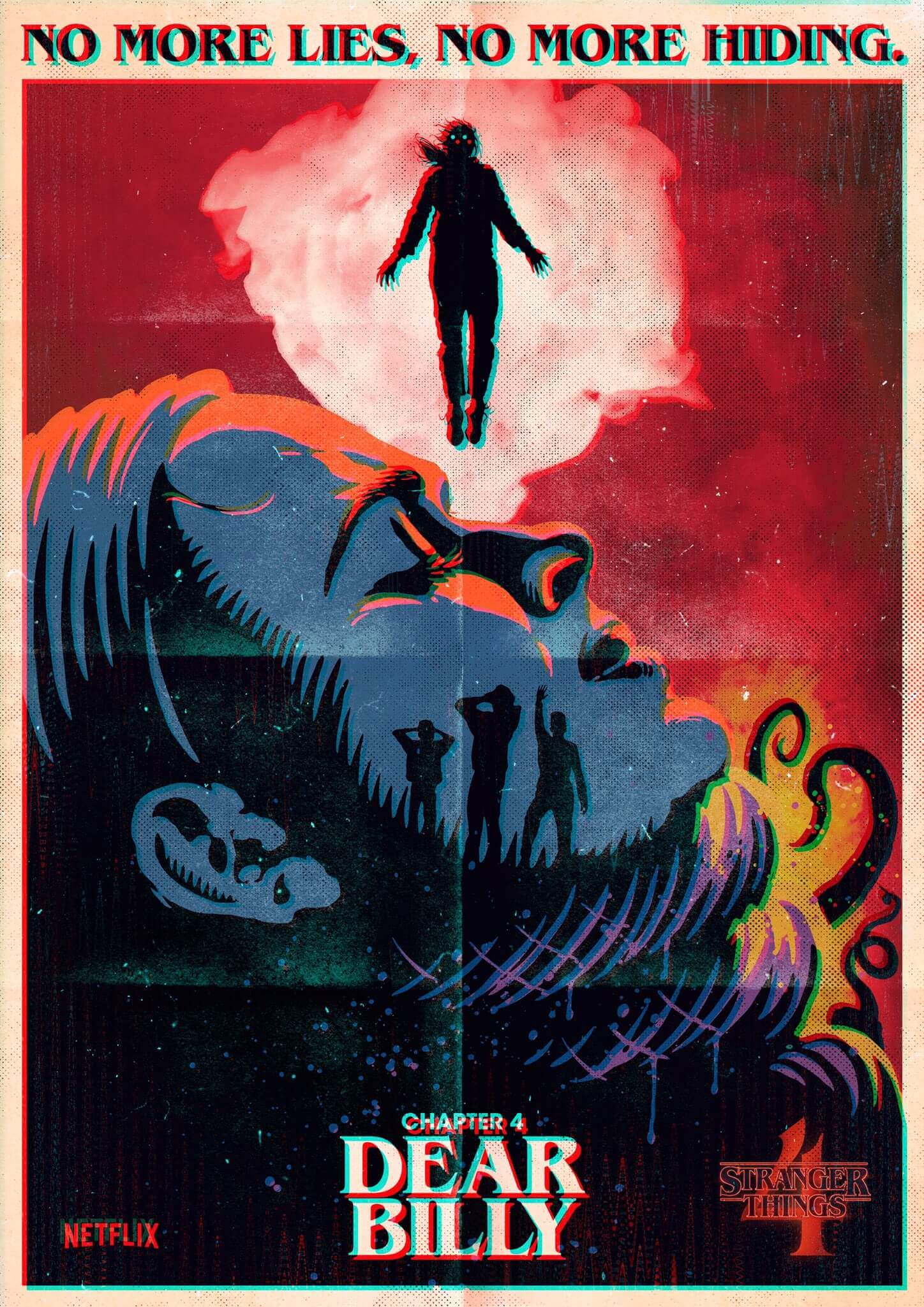 Dear Billy - Stranger Things 4 Poster Movie Art