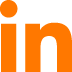 linkedin icon in orange
