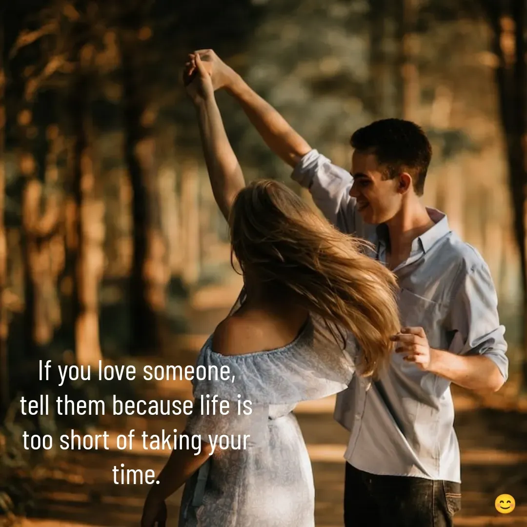 Quote by DON RUTH - If you love someone, tell them because life is too short of taking your time. - Made using Quotes Creator App, Post Maker App