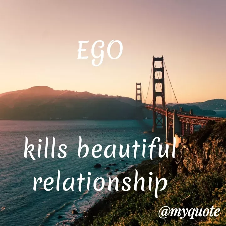 Quote by Shreya Kashyap - EGO


kills beautiful
relationship - Made using Quotes Creator App, Post Maker App