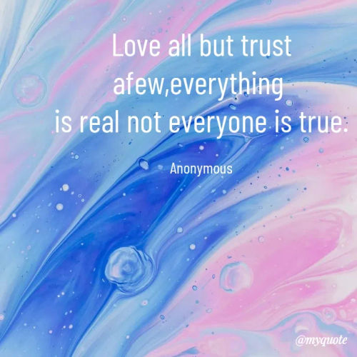 anonymous quotes about trust