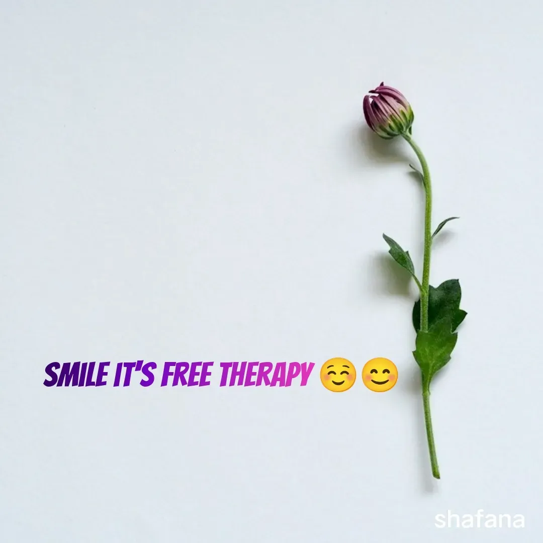 Quote by shifa - smile it's free therapy ☺️😊 - Made using Quotes Creator App, Post Maker App