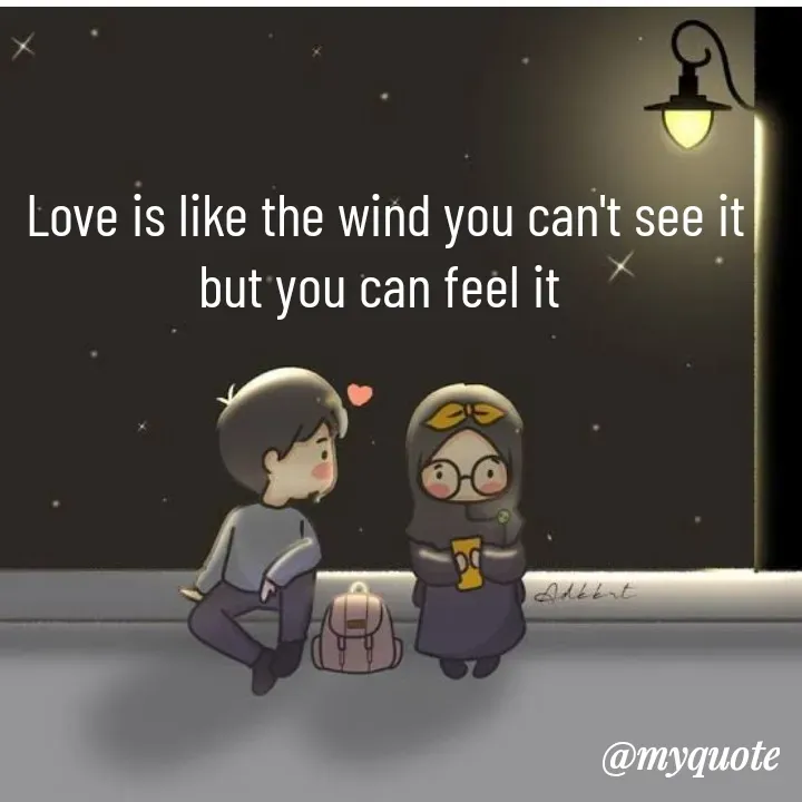 Quote by Anushka Adhikary - Love is like the wind you can't see it but you can feel it  - Made using Quotes Creator App, Post Maker App