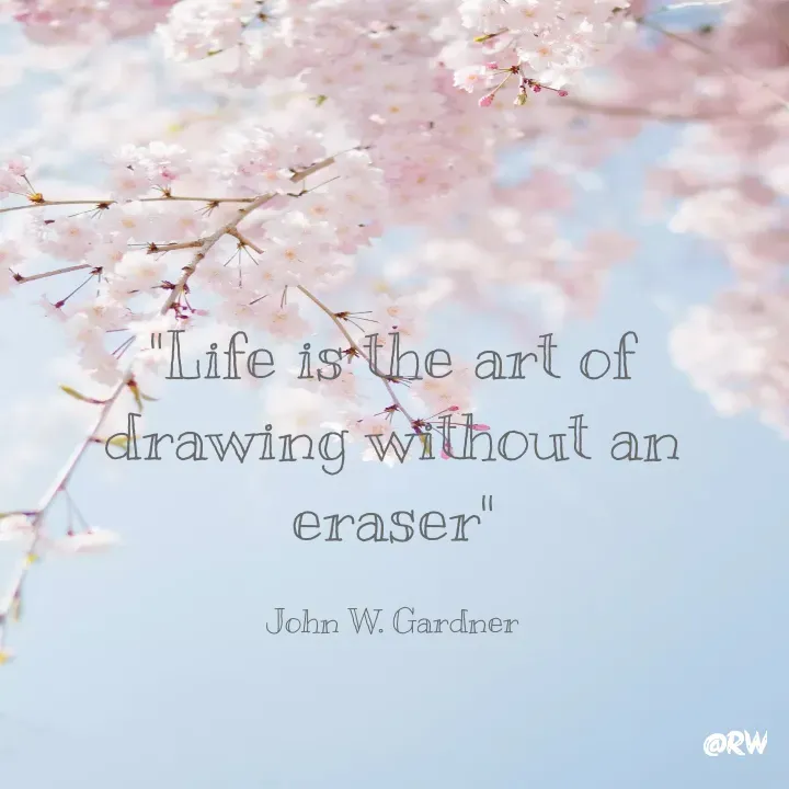 Quote by REAL WORDS - "Life is the art of drawing without an eraser"

John W. Gardner - Made using Quotes Creator App, Post Maker App