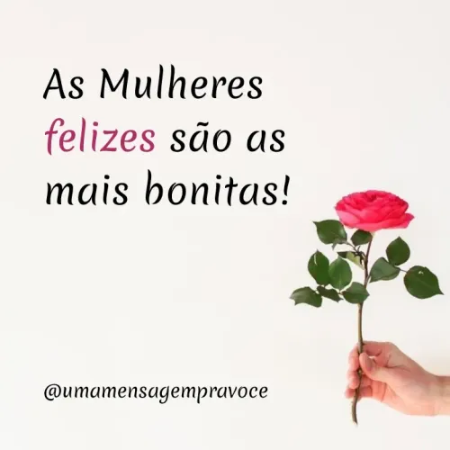 Quote by Thereza Sobral - As Mulheres felizes são as mais bonitas!




@umamensagempravoce  - Made using Quotes Creator App, Post Maker App