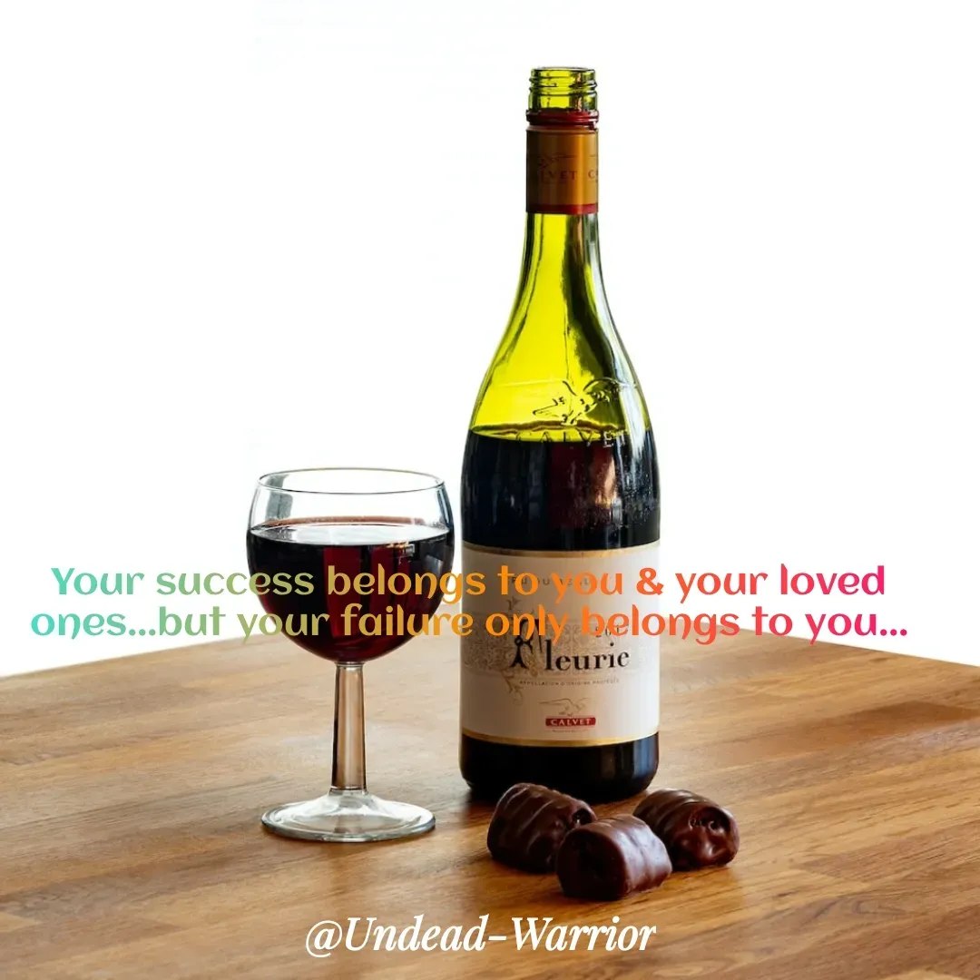 Quote by Vishal Singh - Your success belongs to you & your loved ones...but your failure only belongs to you... - Made using Quotes Creator App, Post Maker App