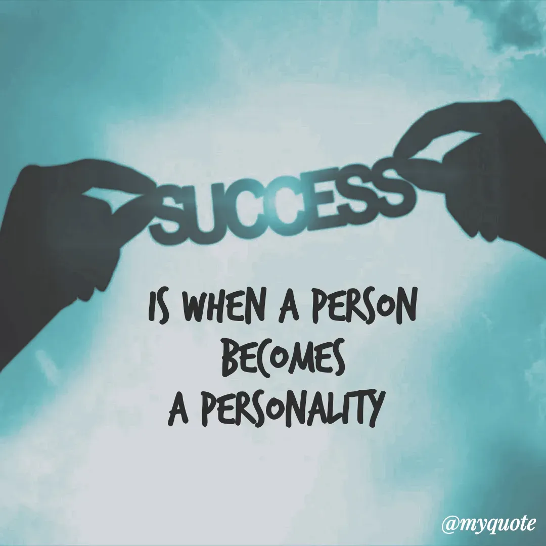 Quote by Sandhyasikha - is when a person
becomes
a personality  - Made using Quotes Creator App, Post Maker App
