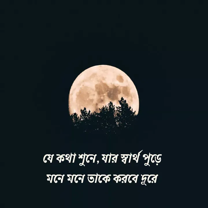 Quote by Ajana - যে কথা শুনে, যার স্বার্থ পুড়ে
মনে মনে তাকে করবে দূরে - Made using Quotes Creator App, Post Maker App