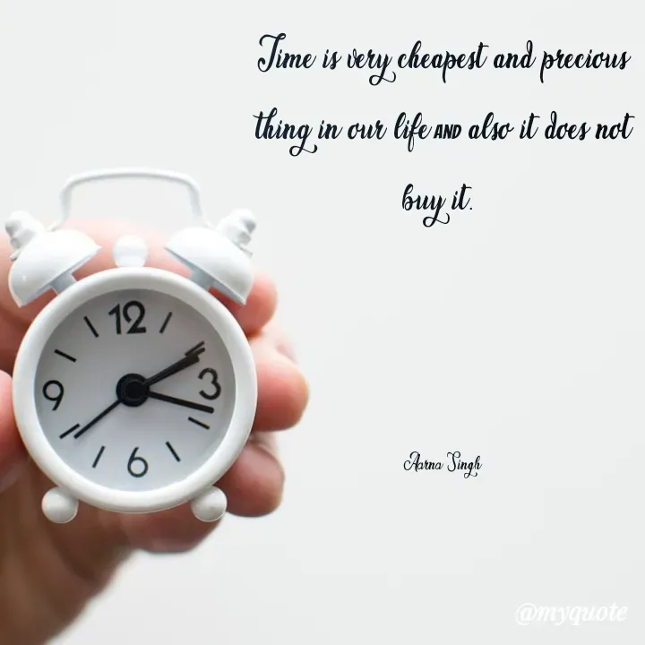 Quote by Aarna Singh - Time is very cheapest and precious thing in our life and also it does not buy it. 




Aarna Singh - Made using Quotes Creator App, Post Maker App