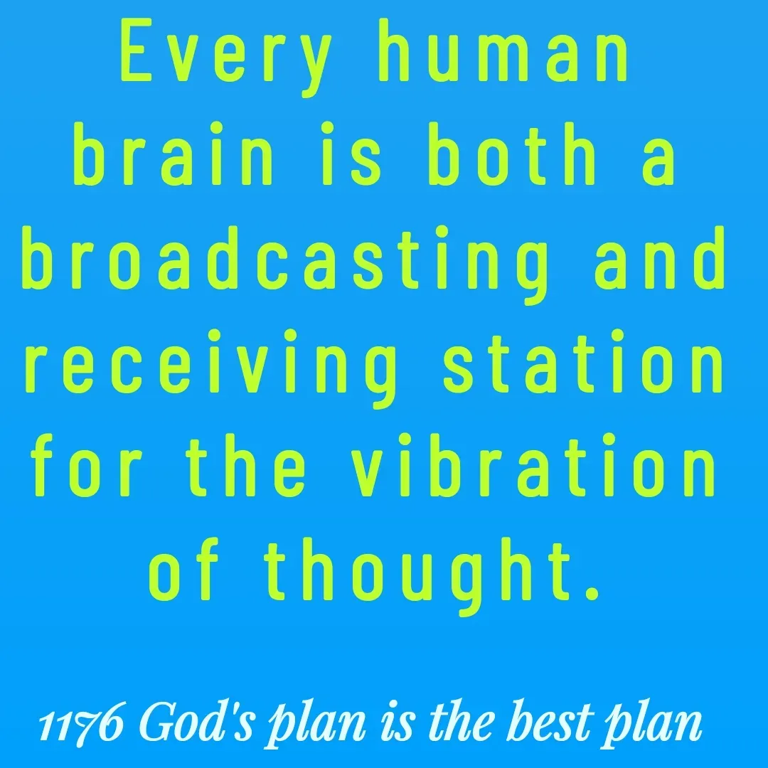 Quote by Yaggnya - Every human brain is both a broadcasting and receiving station for the vibration of thought. - Made using Quotes Creator App, Post Maker App