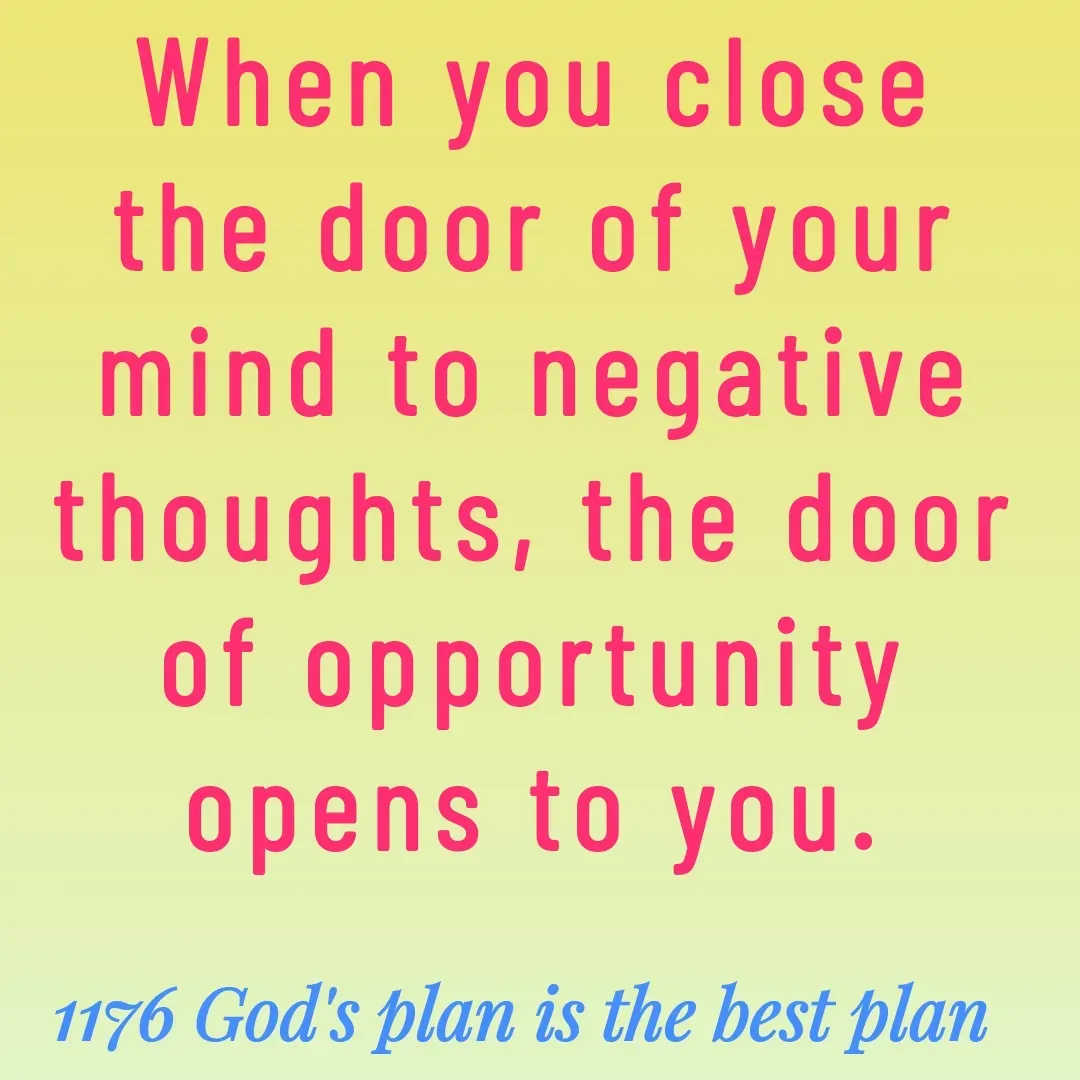 Quote by Yaggnya - When you close the door of your mind to negative thoughts, the door of opportunity opens to you. - Made using Quotes Creator App, Post Maker App