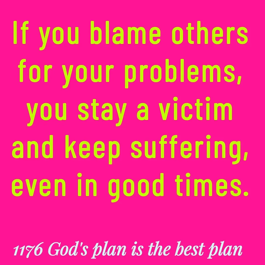 Quote by Yaggnya - If you blame others for your problems, you stay a victim and keep suffering, even in good times. - Made using Quotes Creator App, Post Maker App