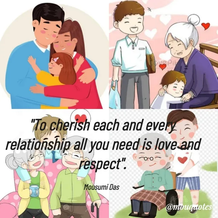 Quote by Mousumi Das - "To cherish each and every relationship all you need is love and respect".

Mousumi Das  - Made using Quotes Creator App, Post Maker App