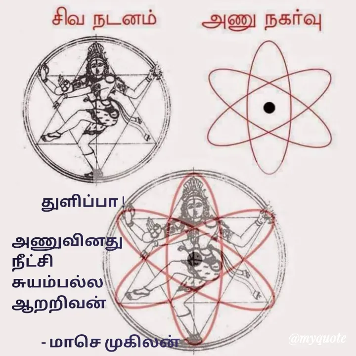 Quote by மாசெ முகிலன் -           துளிப்பா !

அணுவினது
நீட்சி
சுயம்பல்ல
ஆறறிவன்

          - மாசெ முகிலன் - Made using Quotes Creator App, Post Maker App