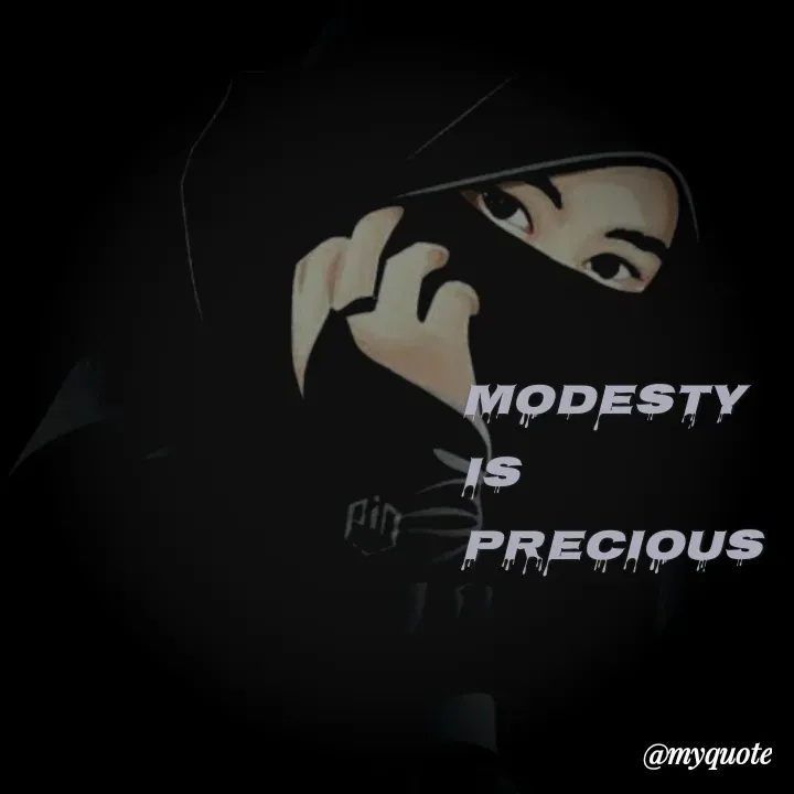 Quote by Irhaa seem - Modesty is Precious  - Made using Quotes Creator App, Post Maker App