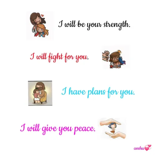 Quotes by Anshu 💫 - I will give you peace.