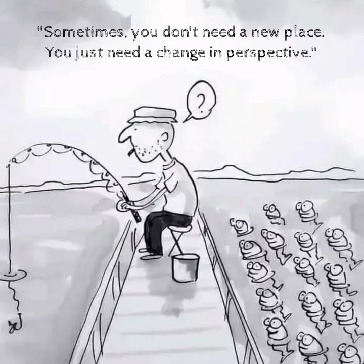 Quote by Manj Rajpoot - "Sometimes, you don't need a new place.
You just need a change in perspective." - Made using Quotes Creator App, Post Maker App