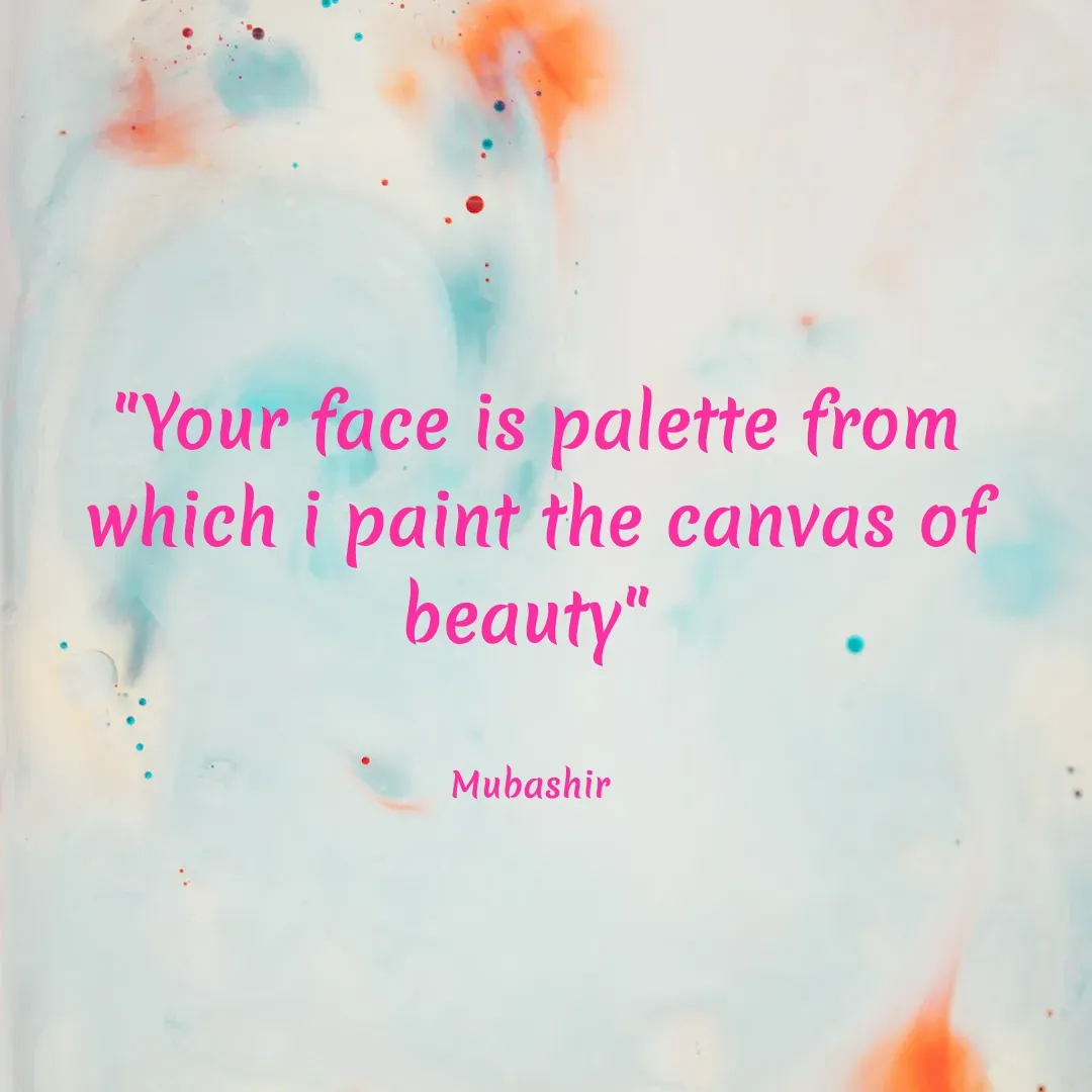 Quote by Mubashir - "Your face is palette from which i paint the canvas of beauty" 


Mubashir  - Made using Quotes Creator App, Post Maker App