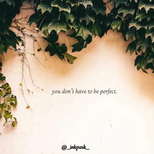 Quotes by dharshini - you don't have to be perfect. 