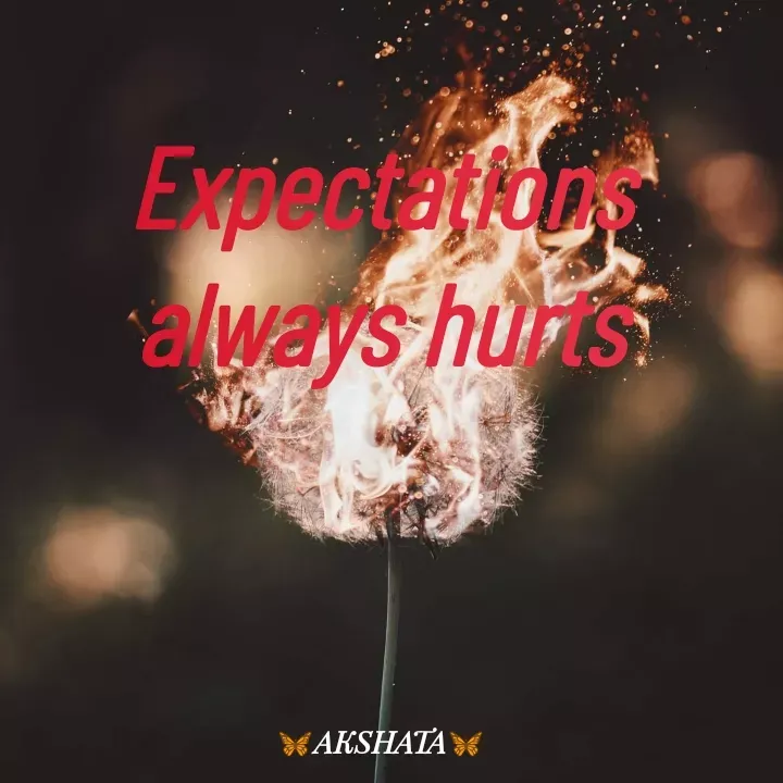 Quote by ✨CA 🦋🌈 - Expectations always hurts - Made using Quotes Creator App, Post Maker App