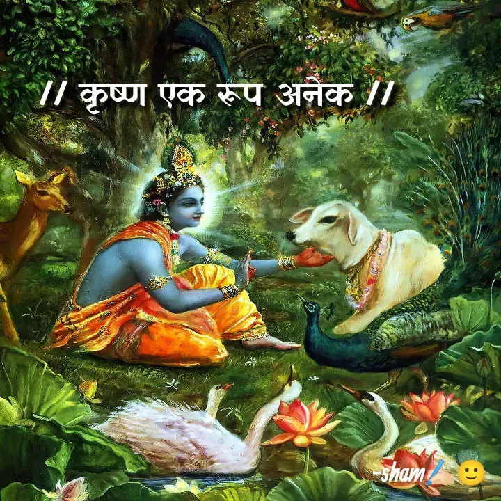 Quote by Sham Kale - // कृष्ण एक रूप अनेक // - Made using Quotes Creator App, Post Maker App
