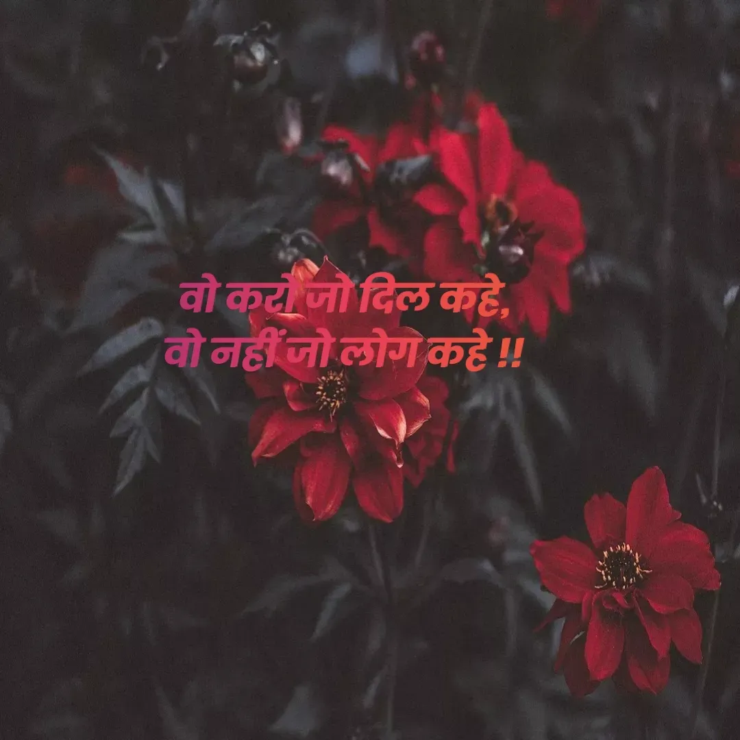 Quote by P Sain - वो करो जो दिल कहे,
वो नहीं जो लोग कहे !! - Made using Quotes Creator App, Post Maker App