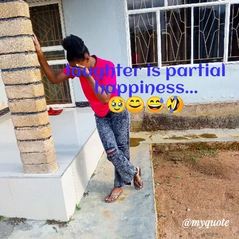 Quote by Deborah Mulengo - laughter is partial happiness...
🥹😊😅🤣 - Made using Quotes Creator App, Post Maker App