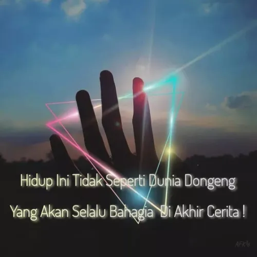 Quote by VickySoul - Hidup Ini Tidak Seperti Dunia Dongeng
Yang Akan Selalu Bahagia di Akhir Cerita!
AFK6
 - Made using Quotes Creator App, Post Maker App