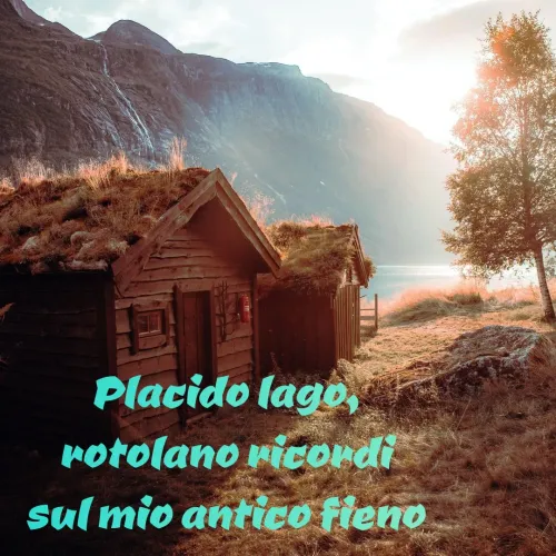 Quote by Simona Rosa - Placido lago,
rotolano ricordi
sul mio antico fieno - Made using Quotes Creator App, Post Maker App