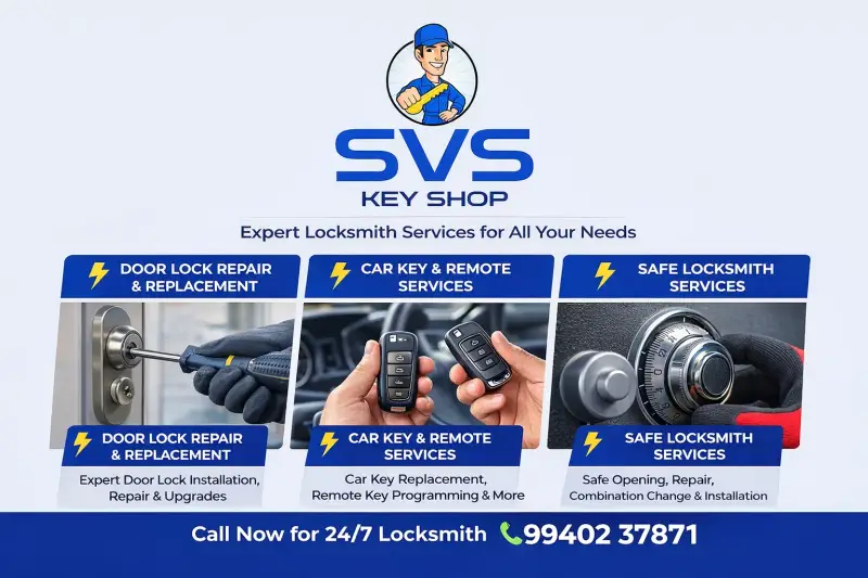 Asma Key. Shop Rampally SVS Key Shop | 24/7 Locksmith & Key Duplication Chennai