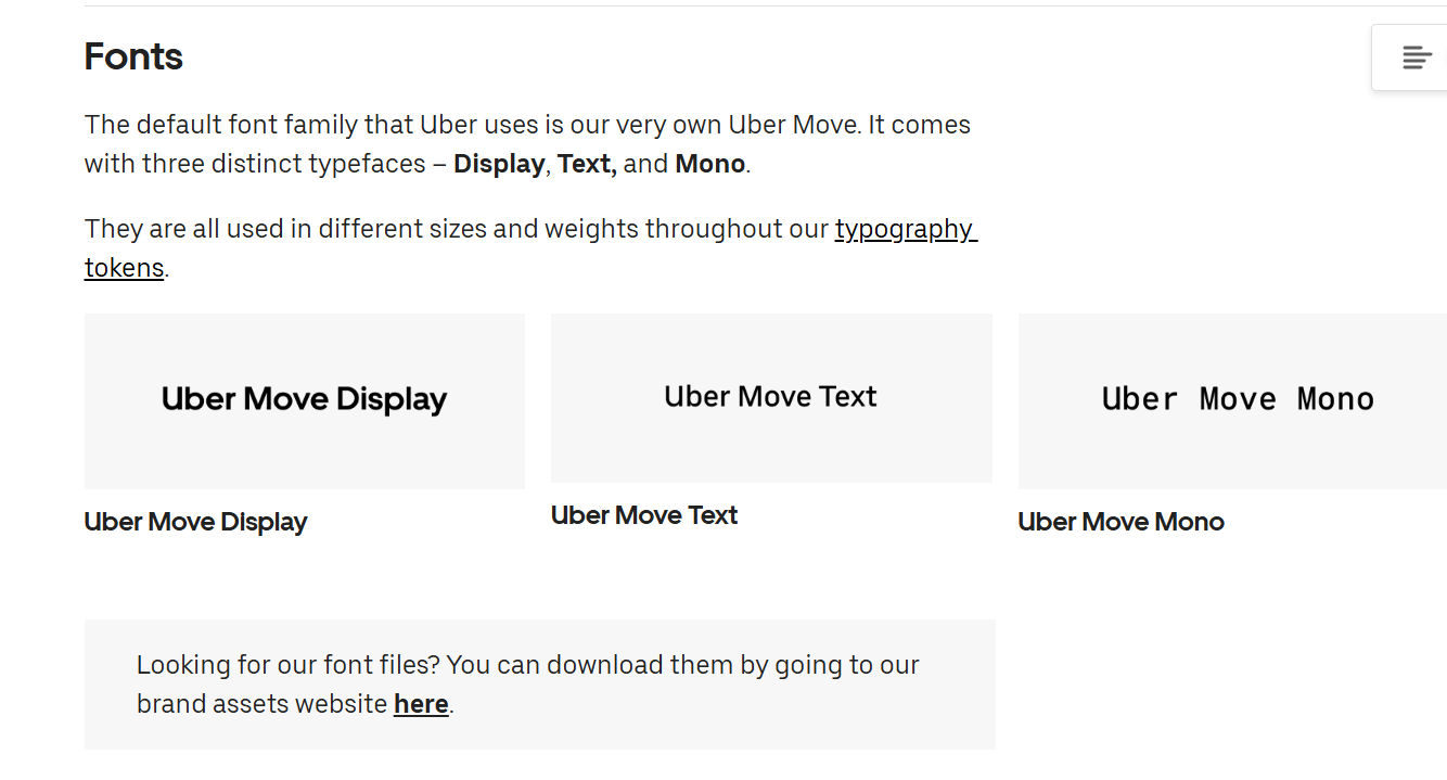 Uber’s Move typefaces
