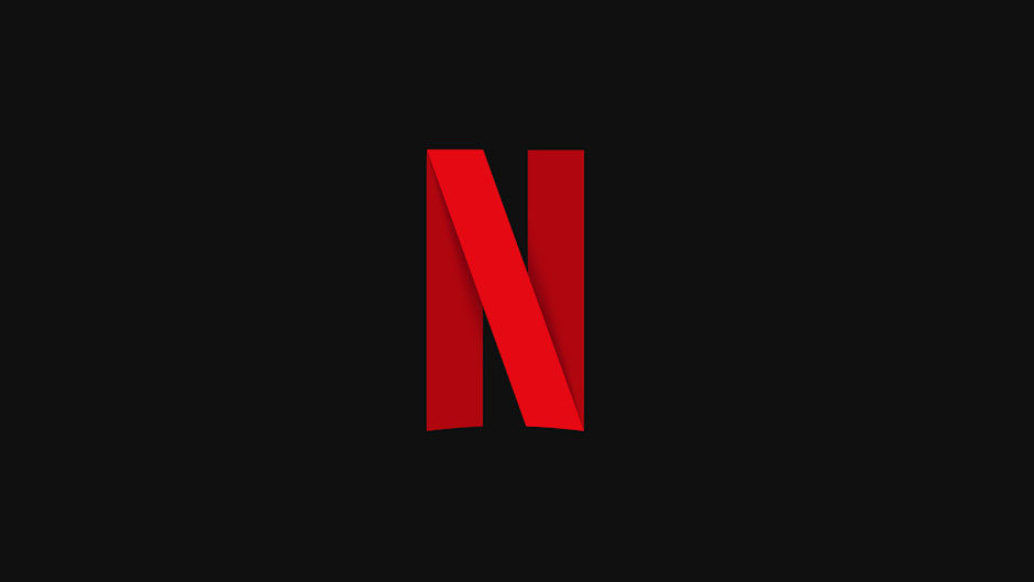Netflix N ribbon icon and stacked wordmark