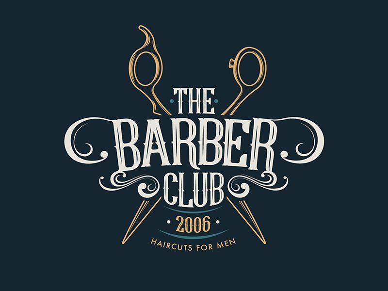 The Barber Club Vintage Logo